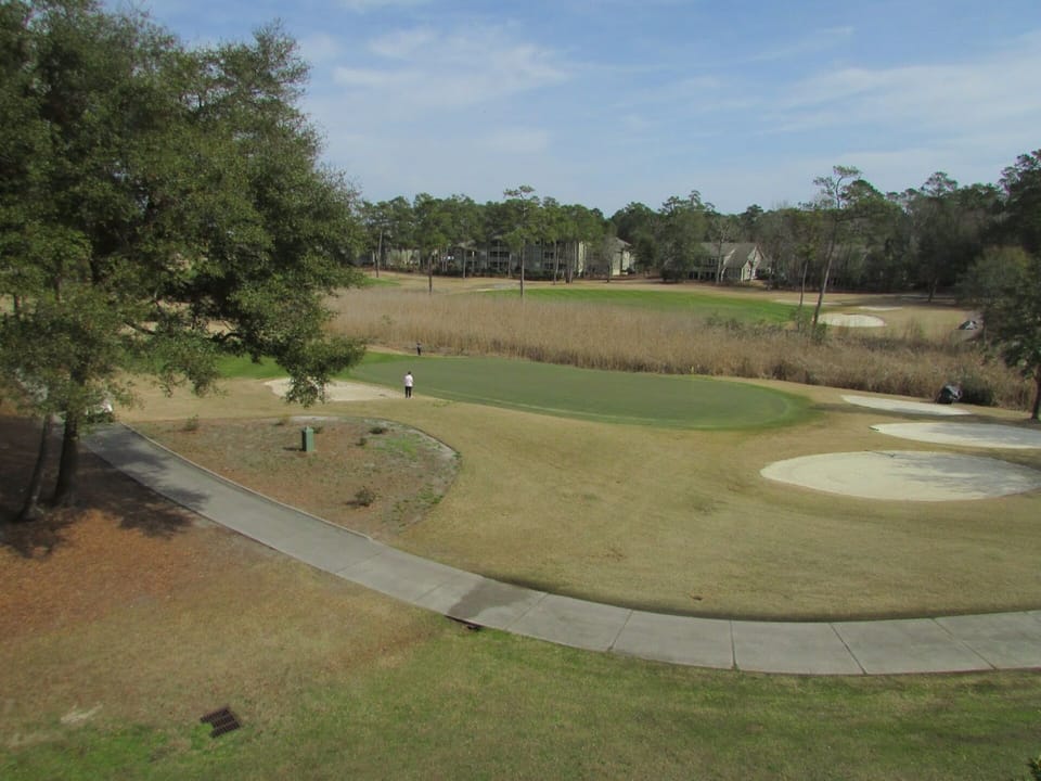 View from your living room--the 9th green. 