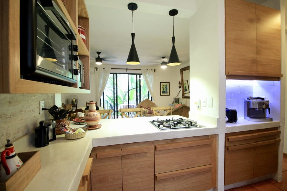Open kitchen, very practical an very well equipped