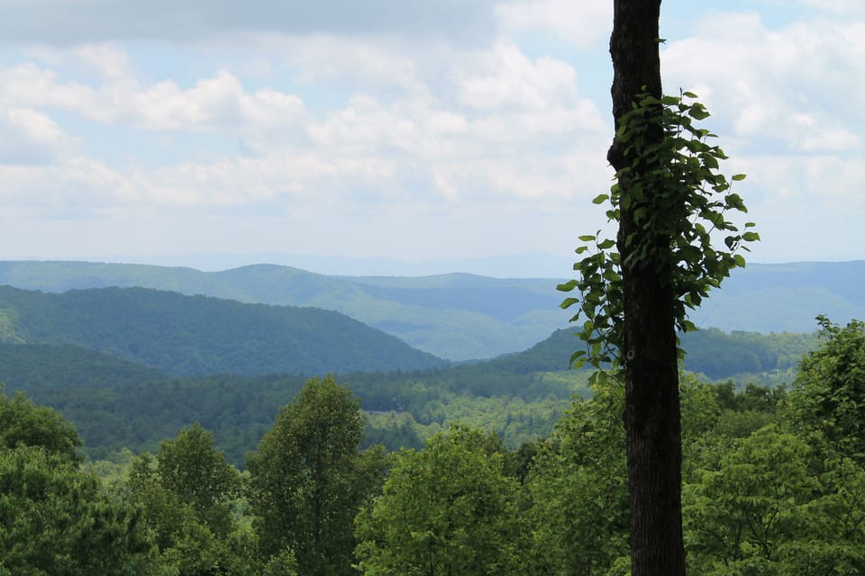 Long Range view from deck in summer