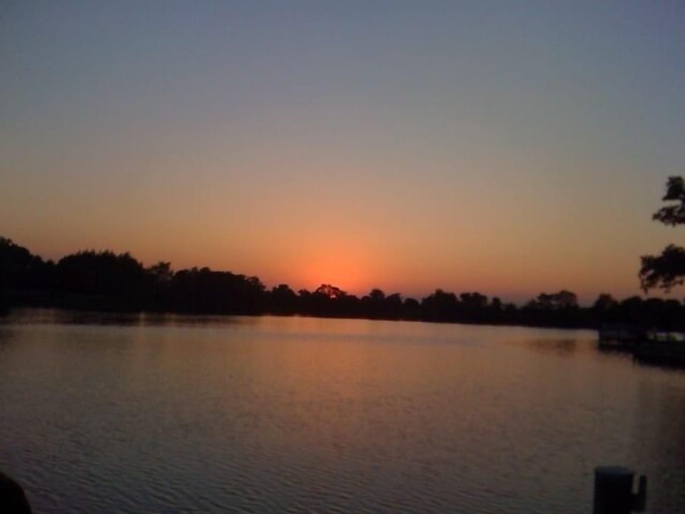Sunset on the dock looking toward the Choptank