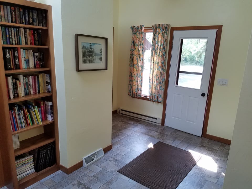 Foyer Entryway with Children's Books & Door County Magazines
