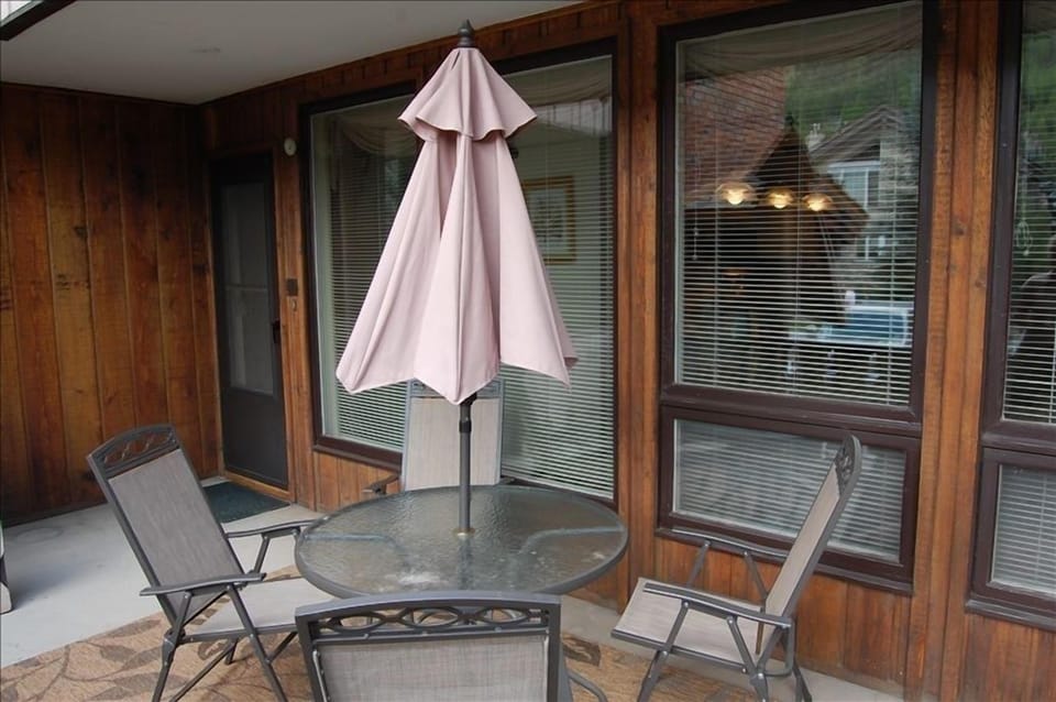 Private patio with Gas Grill