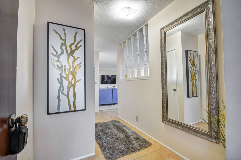 Indoor hall entry to unit