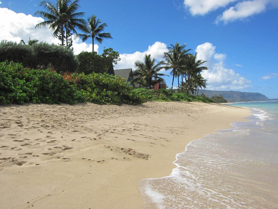 Beach across the street