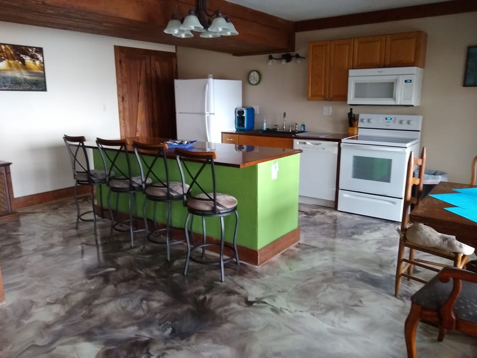 Large island serves your group with ease