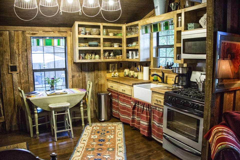 Handmade pottery for dining in the kitchen