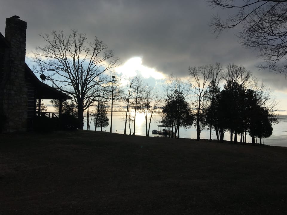 Sunrise on KY lake.