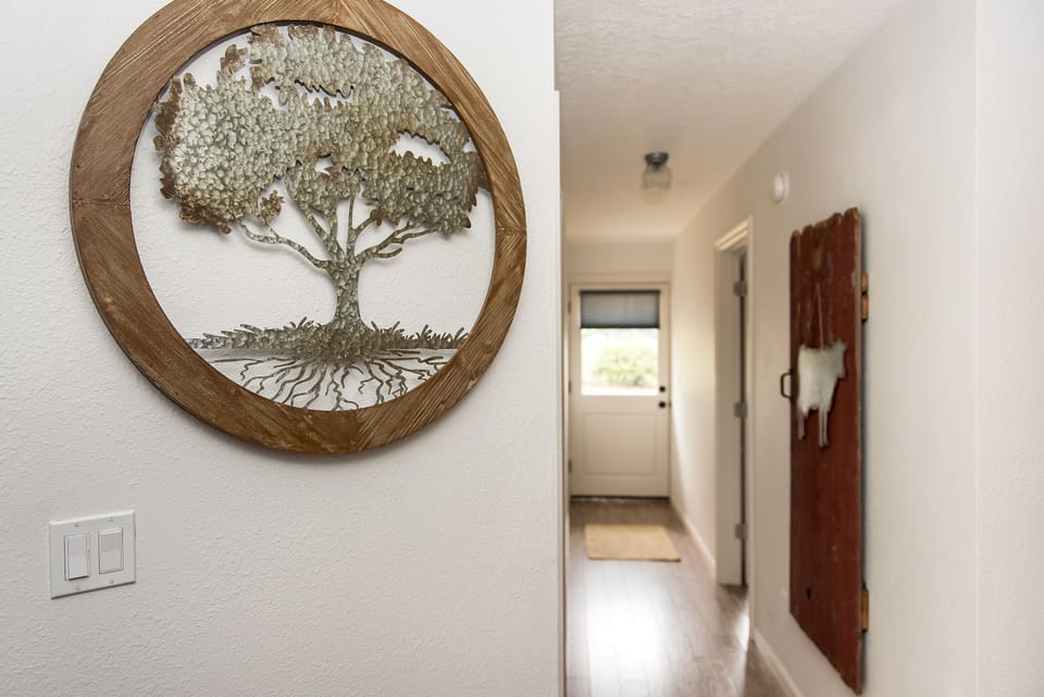Hallway to back door.