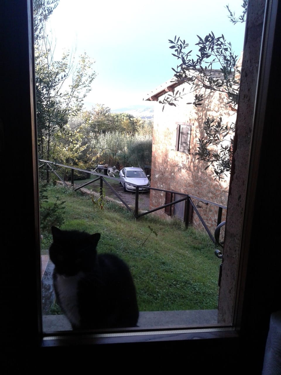 Parking in front of the house