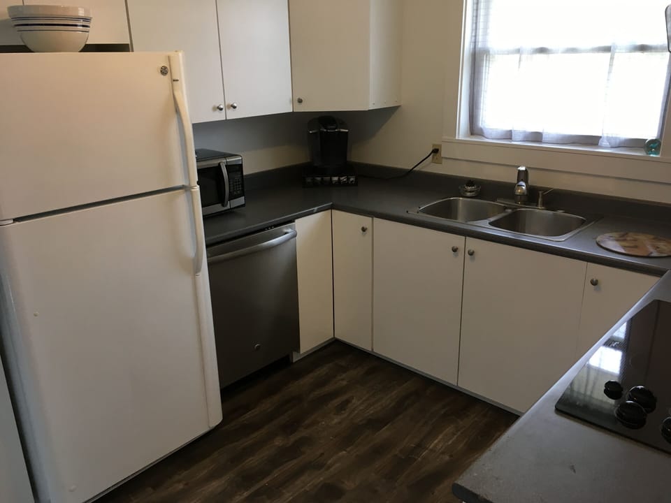 Kitchen with a dishwasher