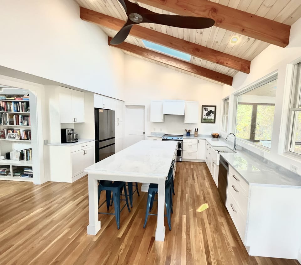 Open kitchen with island