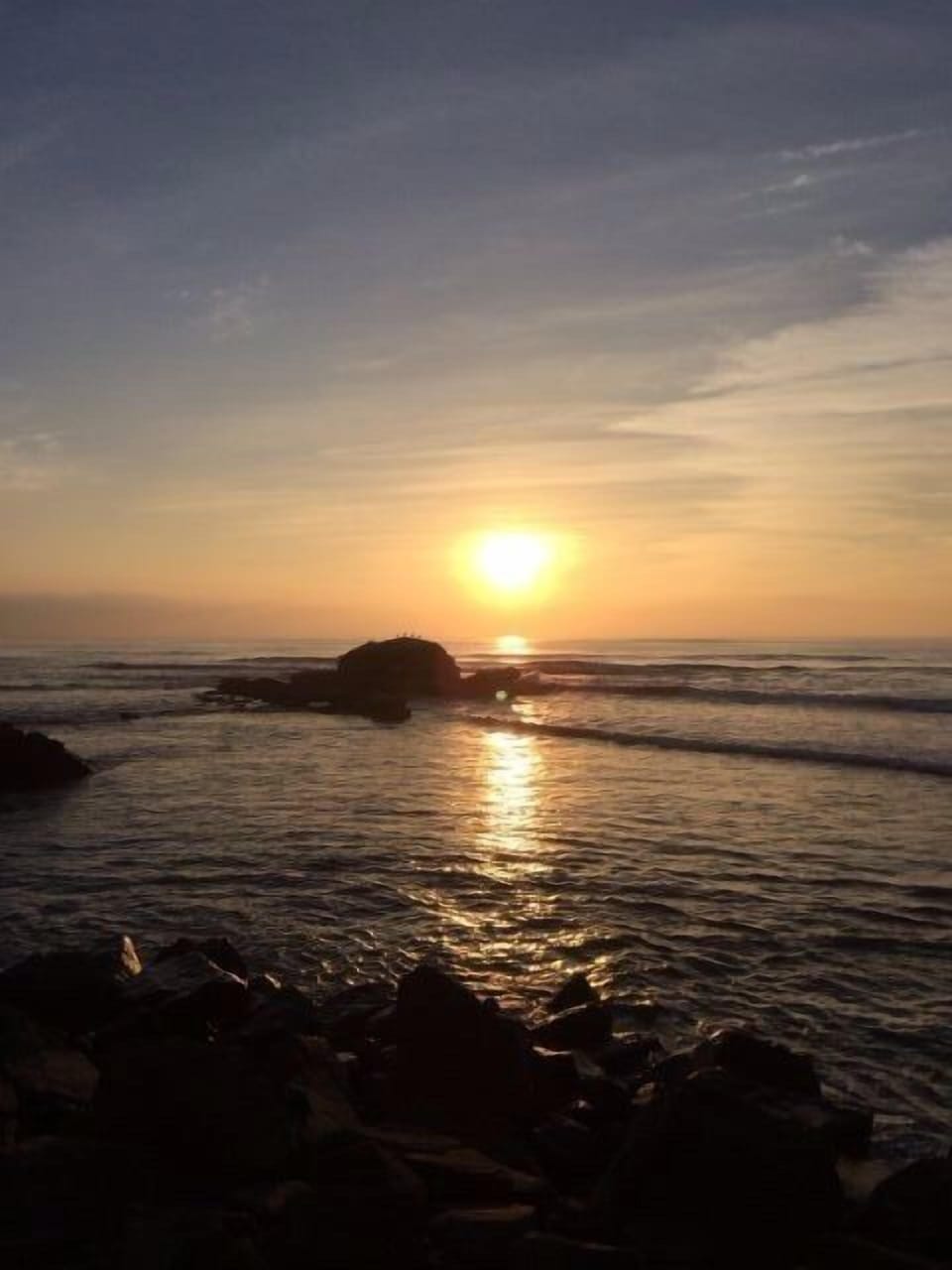 The beautiful California beach is just steps away.