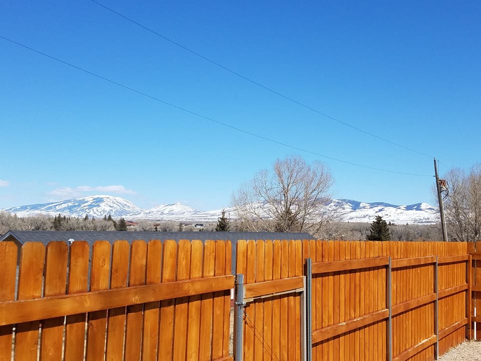 Elk Mountain winter view.