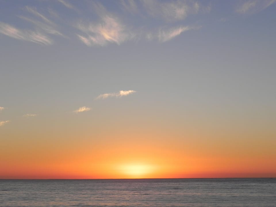 Sunrise from the balcony.