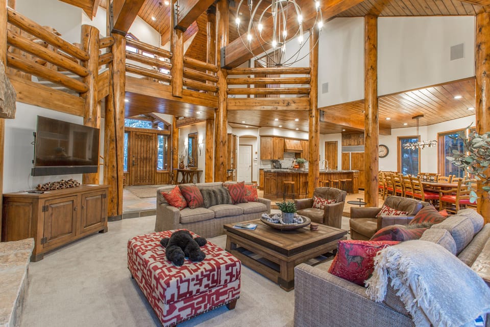 Great Room with Kitchen and Dining Beyond