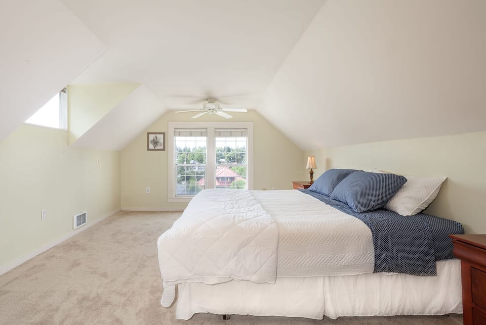 Primary bedroom with King bed