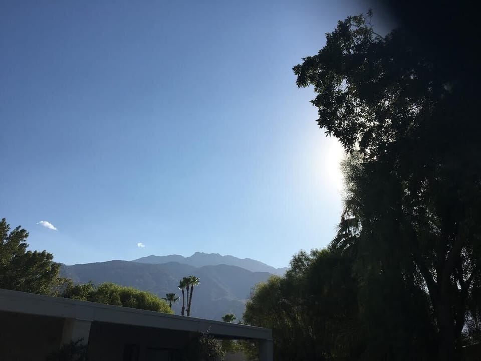 Mountain view, sunset