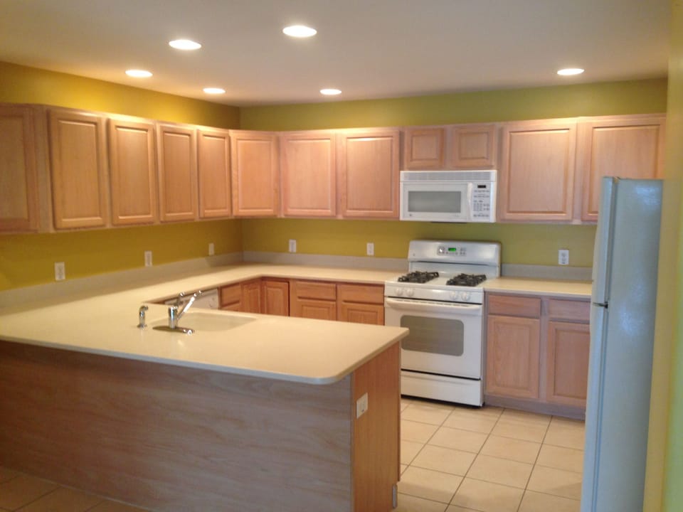 Kitchen- So much cabinet and counter space. Bar stools coming soon!