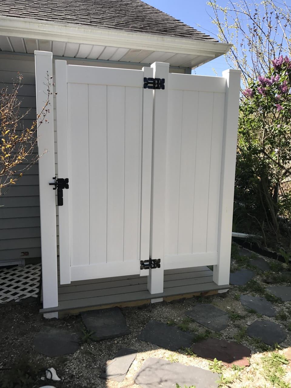New outdoor shower 2017