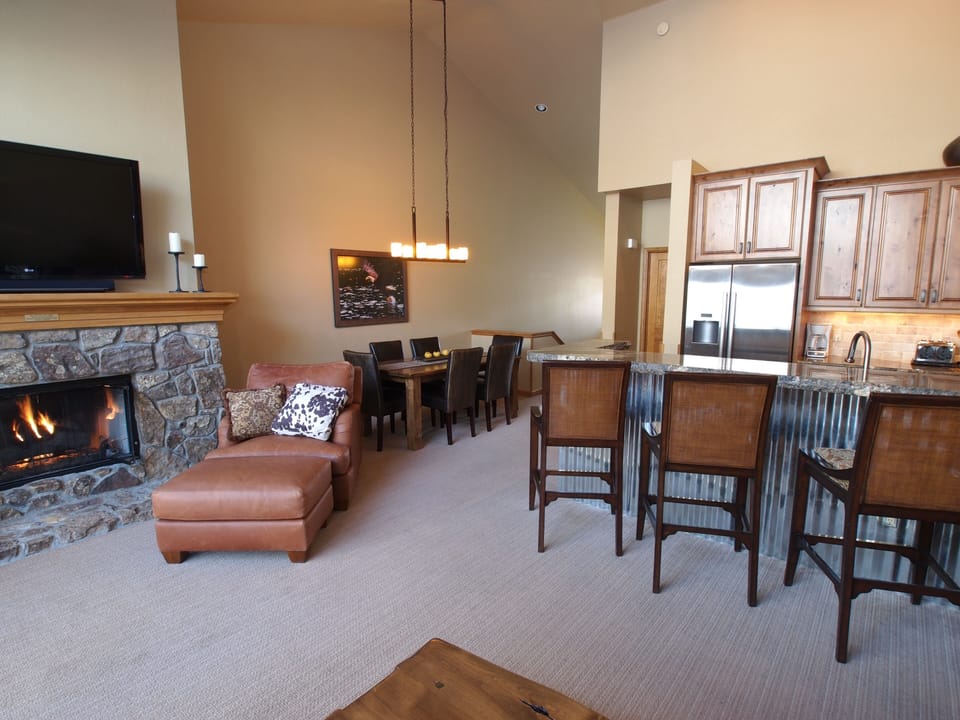Living Room Dining and Kitchen