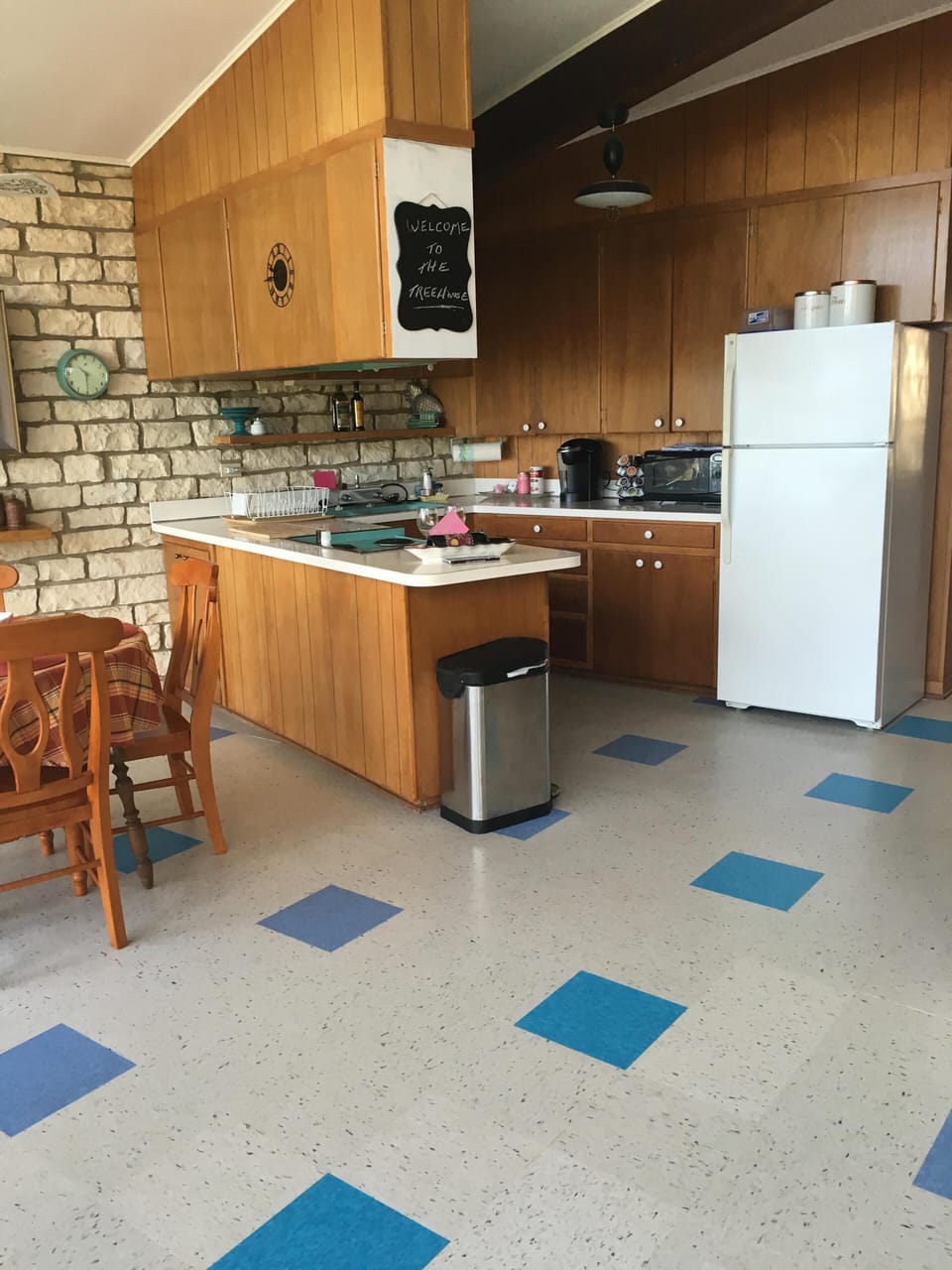 Newly remodeled with art deco flooring