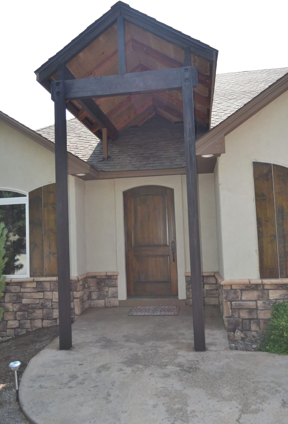 Grand rustic entrance