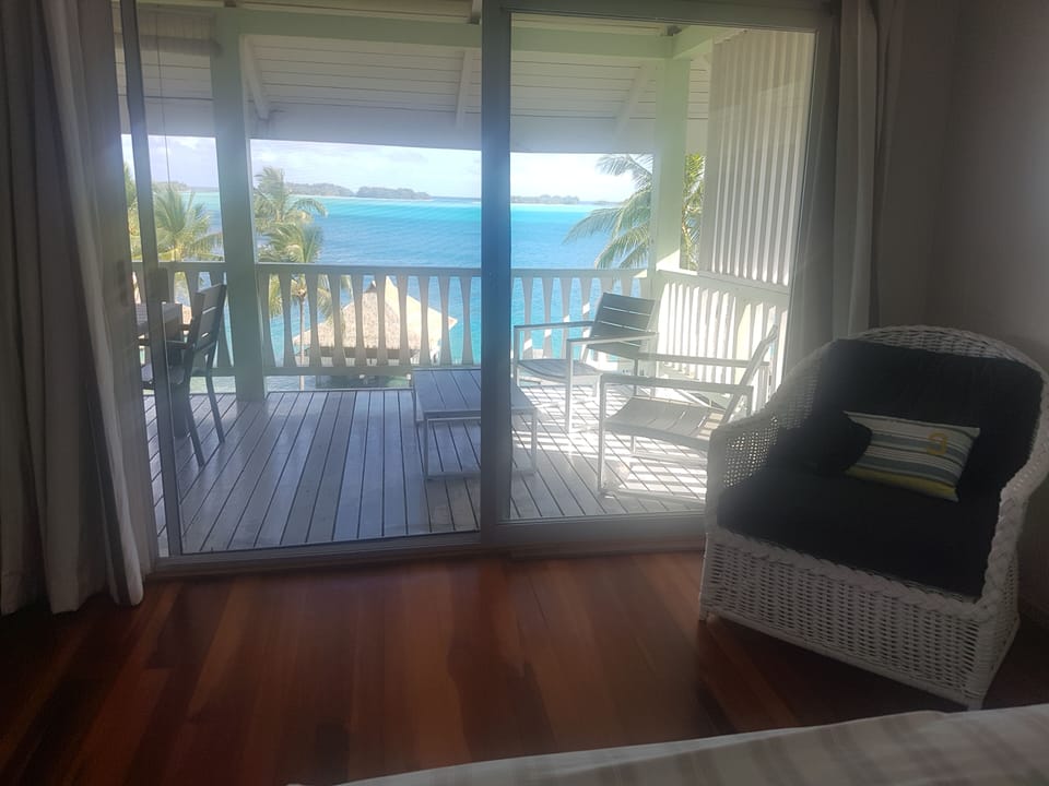 BEDROOM # 2 WITH VIEW OF THE LAGOON + AIR CONDITIONING