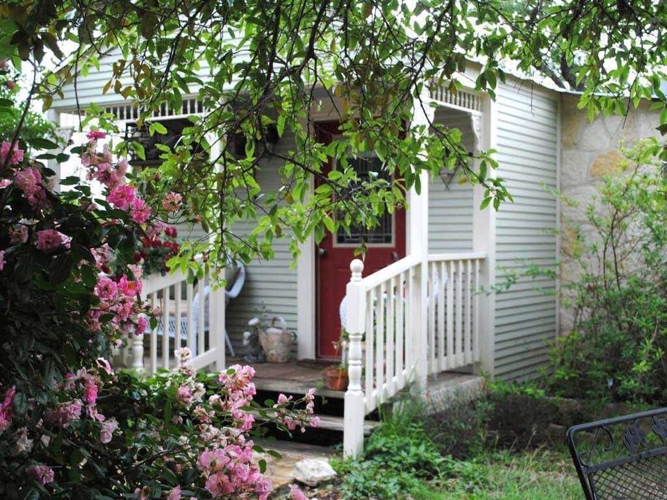 Sip your morning coffee on the intimate and coolly-shaded porch.