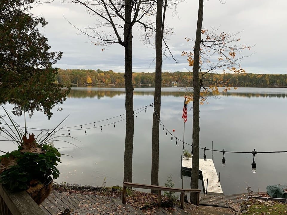 Overlooking the lake