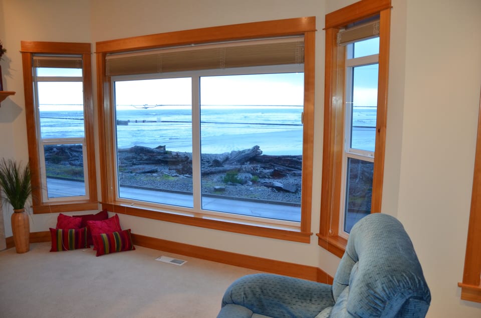 View from the large picture windows in the living room.