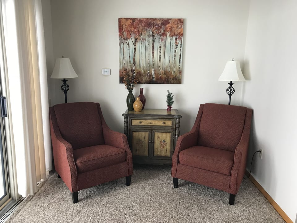 Sitting area in living room.