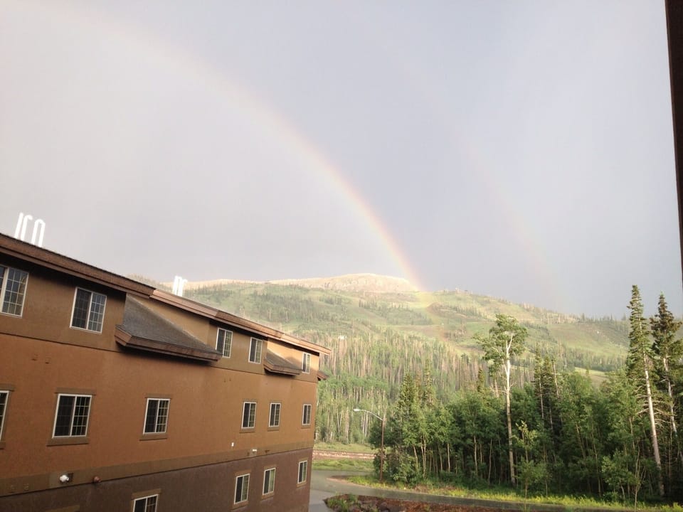 Double rainbow over the White Bear condos. It truly is a special place!