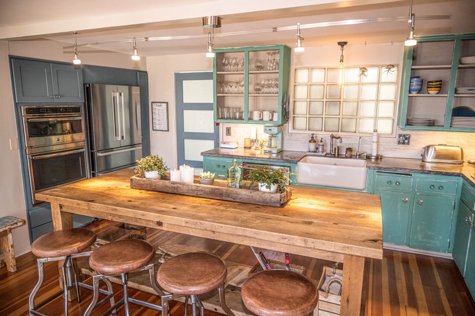 Luxurious kitchen overlooking Morro Bay
