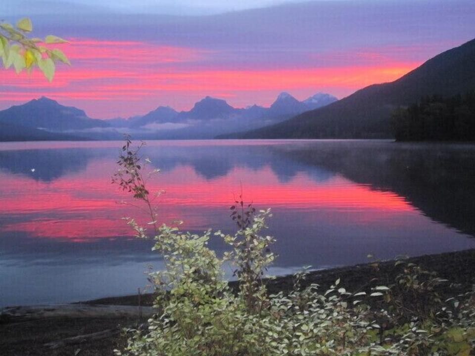 September sunrise on the cabin deck