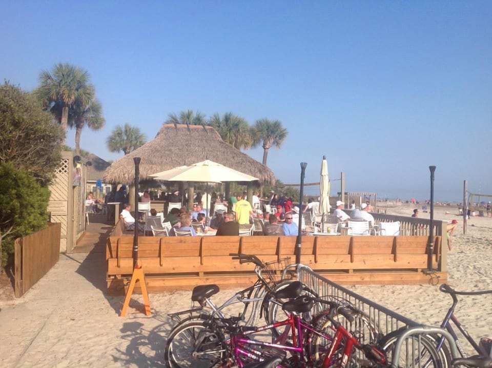 Tiki Hut At The Beach By Coligny Plaza