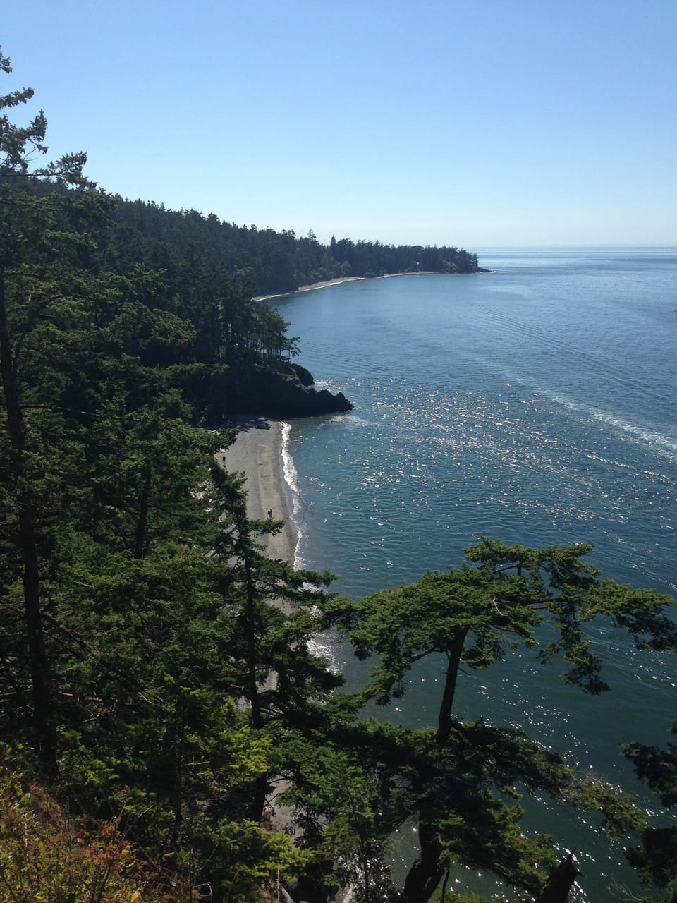 The banks of Whidbey Island. 