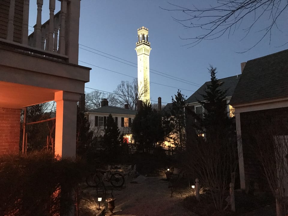 The evening view from the garden