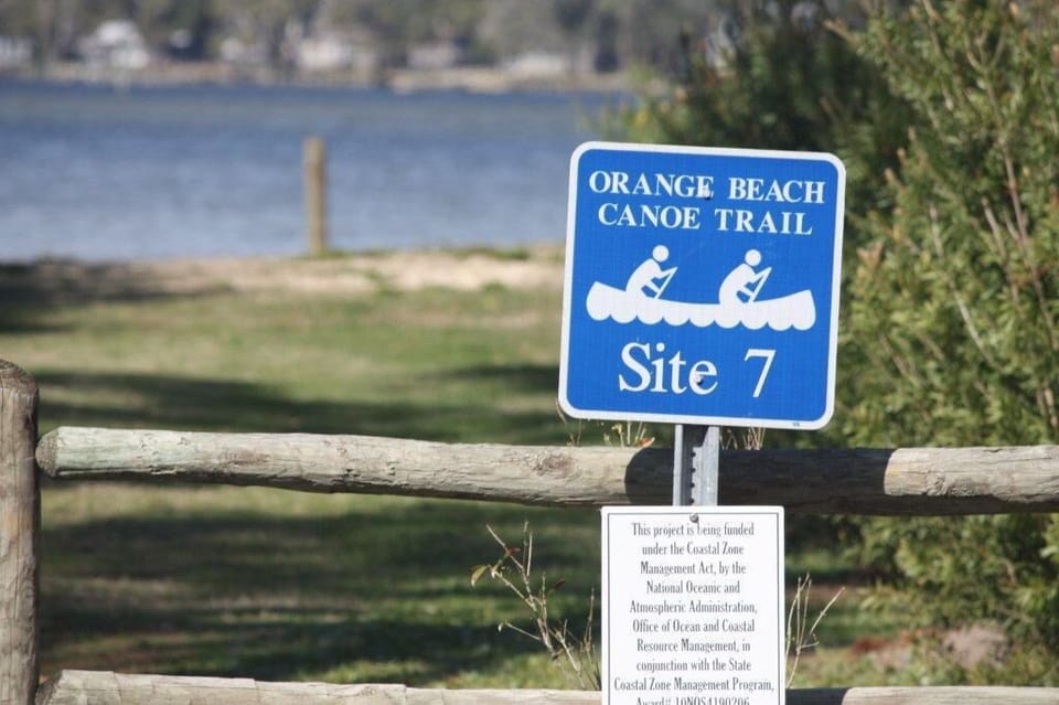 Orange Beach Canoe Trail is located at the end of the street. 