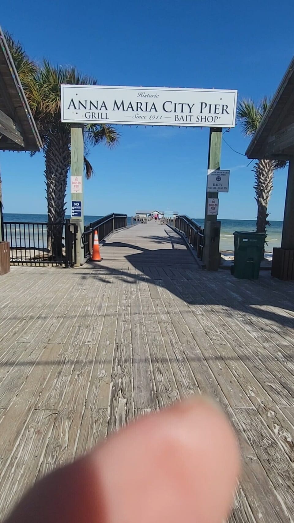  New AM City Pier with Moat Sea Turtle Lab on Pine Ave. in AM