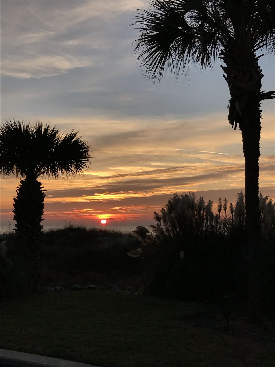 Sunrise from backyard