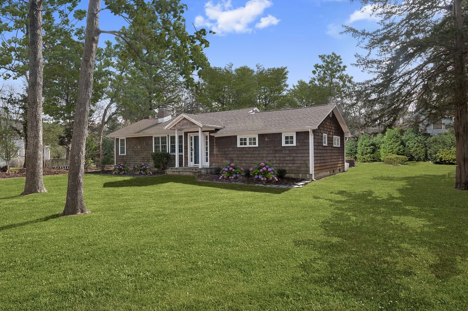 Large yard with saltwater pool, pool house and patio all new for Summer 2016!