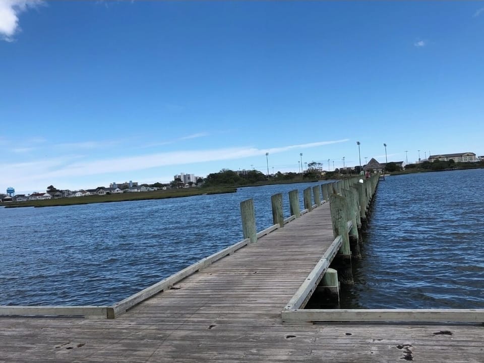 Located in attached park with kayaking, paddle bording, crabbing, concerts etc..