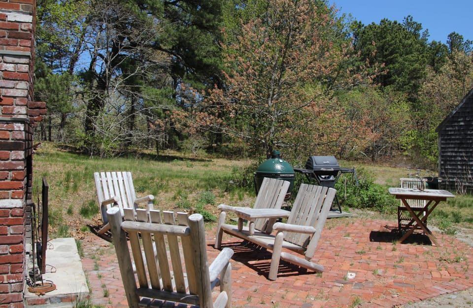 Outdoor around the fire with gas grill