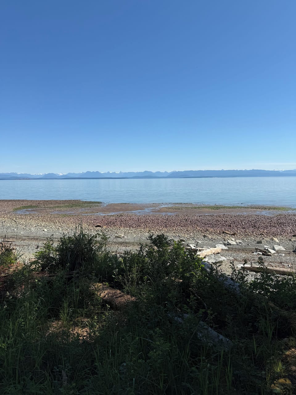 The beach directly in front of Yurt. 
