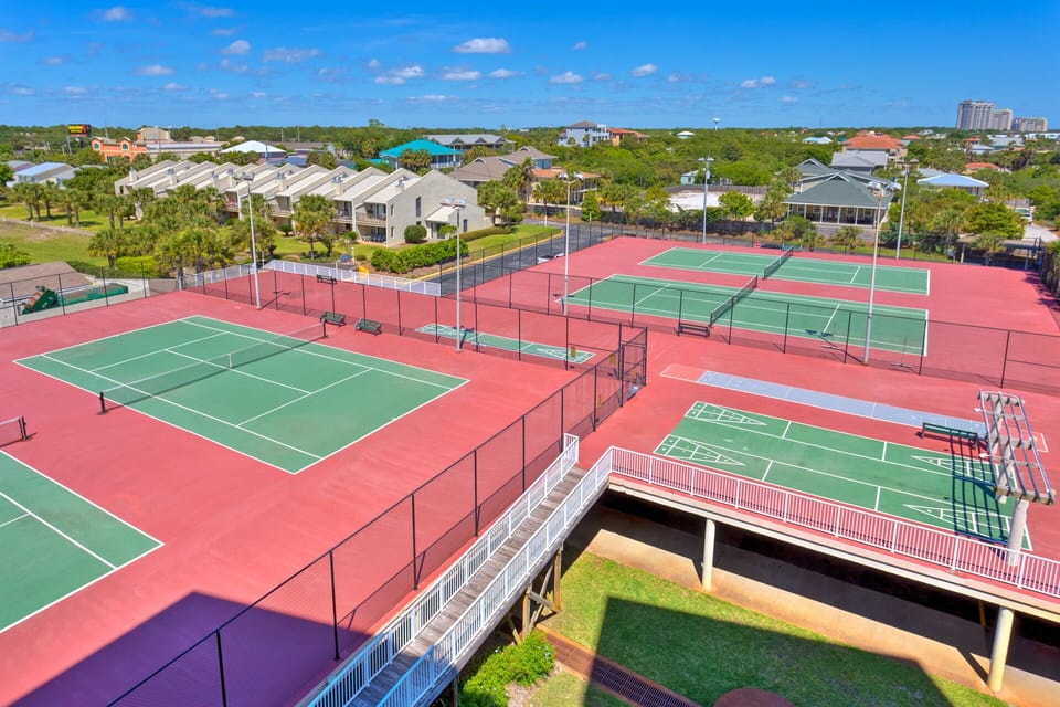 Tennis courts and shuffleboard