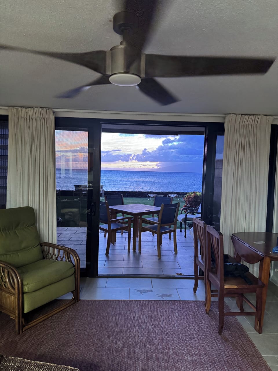 View from living room.