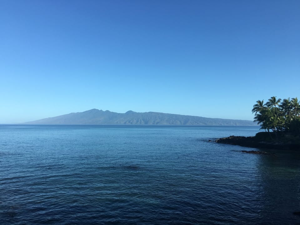 Unobstructed views of Molokai, Lanai, the Pacific and a bay full of turtles
