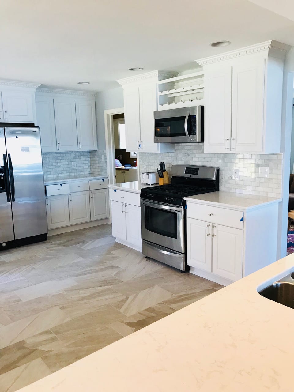 New white kitchen. 