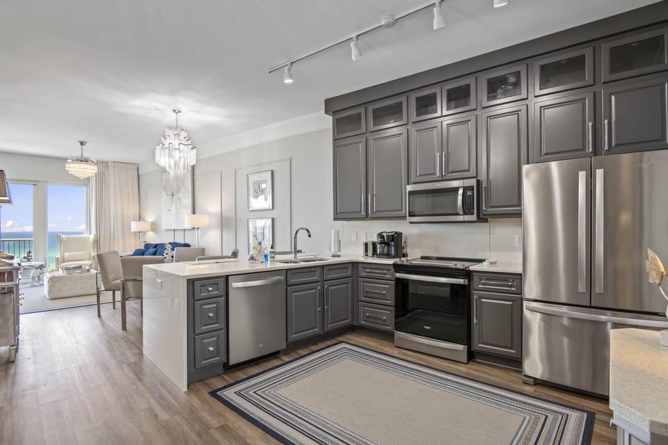 Remodeled kitchen combines modern function with everything a cook could need 