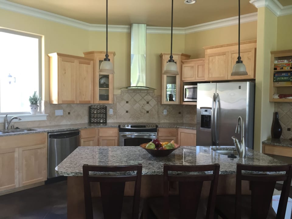 Open, modern kitchen